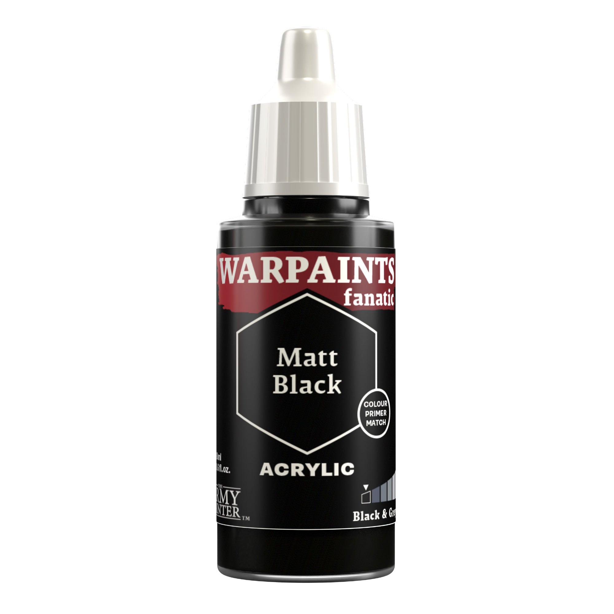 Warpaints Fanatic: Matt Black 18ml image 0